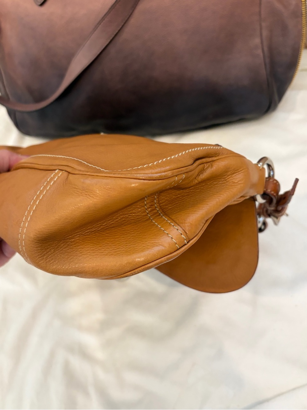 PRADA VITELLO DAINO LEATHER BAG - Picture 4 of 8